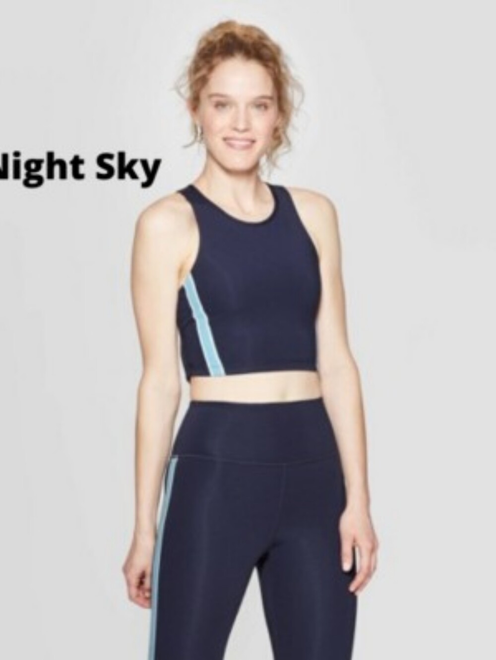 JoyLab Women's High Neck Long Line Sports Bra Size Medium Gym Workout Exercise
